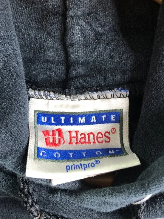 Donnie Darko Hoodie Men Small Black Bunny Hanes Ultimate Cotton Vintage Too Loud - Picture 5 of 11